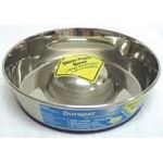 Slows down dogs eating which improves digestion and nutrient absorption. Patented rubber bottom and lifetime warranty.