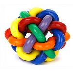 Nobbly Wobbly Rubber Ball for Dogs - This colorful interwoven rubber ball is a big hit with all the dogs that are lucky enough to have one. Available in large or medium or with a bell inside.