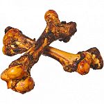 This mammoth bone is sure to make your dog's mouth water. Femur bone is cleaned and smoked for a delicious flavor. Package is shrinkwrapped to lock in the flavor and keep bone fresher. Size varies from 14 to 16 inches.