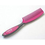 Oster Pink Mane & Tail Horse Comb has a comfort handle for combing and removing tangles for mane and tail. Flexible material won't rip out hair. Use to separate hair for braiding for shows. Makes the necessary task of combing your horse's hair fun.
