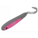 The pressure to perform is gone when you use this strong steel hoof pick, pretty in pink and made to withstand lots of heavy use. A specially designed comfort handle makes it a pleasure to use. Strong steel pick doesn't break under pressure.