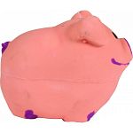 Perfect for puppies and toy breeds Latex pig shaped dog toy with squeaker Hours of durable fun