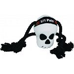 Perfect for puppies and toy breeds Plush skull with squeaker and rope tugs Durable construction will provide for hours of fun and exercise