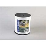 Poly tape for electric fence 1 1/2 white, 656 feet per spool. 700 lbs. braking strength. Plastic.