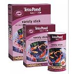 These floating sticks are 3 blended foods for goldfish, koi, and orfe. It contains a staple food stick, a color enhancer stick, and a wheat germ stick to promote vitality. Use during spring, summer and autumn.