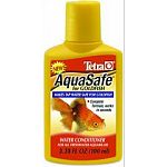 Give your goldfish water conditions ideal to their unique needs. AquaSafe instantly neutralizes harmful chlorine, chloramines, and heavy metals present in tap water. In addition it enhances your goldfish s natural slime coat for increased disease resistan