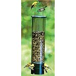 The Vari-Crafts Bouncer Squirrel Proof & Selective Bird Feeder features an innovative design that prevents squirrels and large birds from feeding without the extra accessories that can fail or break. Capacity: 6 quarts