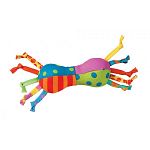 Chew dog toy.  Colorful, fun dog toy that small dogs love. Fabric is fun for chewing and tossing. Mini.