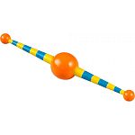 This lightweight toy spins easily as your cat bats, swats and chases! Center ball spins, sending ends whirling. Curious cats will bat for hours. Lightweight for fun spinning and chasing. 6 inches