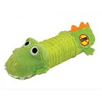 Big Squeak Gator Dog Toy is a unique toy by Petstages designed to keep its shape and sound. Gator makes a great squeak sound that will keep your dog interested for hours. Toy contains no stuffing and makes no mess.
