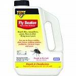 Granular fly repellent works on flies, mosquitoes, gnats, fleas and other flying pests. Use areas include horse stables and paddocks, dairy barns and milking parlors, chicken coops and more. Works 2-ways to repel insects and deodorize areas. Treats over 2