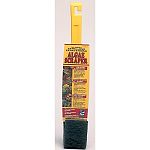 An incredibly durable algae scraper for cleaning aquarium walls. Made with an 18 inch long, strong handle, and both a scrubbing pad and a hard scraping tip. Removes even the toughest algae quickly and easily. For glass aquariums.
