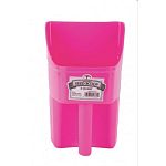 Enclosed Feed Scoop - Perfect for Supplements, Feed, and Seed - Durable Plastic Design, Built to Last - Built-In Graduation Marks for Easy Measuring - Ergonomic Handle for Comfort. 3 quarts.