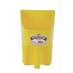 Enclosed Feed Scoop - Perfect for Supplements, Feed, and Seed - Durable Plastic Design, Built to Last - Built-In Graduation Marks for Easy Measuring - Ergonomic Handle for Comfort. 3 quarts.