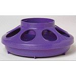 Heavy-duty polyethylene base (only). Features 8 openings with ribs to minimize spillage. Available in purple, red, yellow or green. Jar sold separately. Base only.