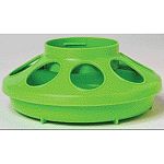 Heavy-duty polyethylene base (only). Features 8 openings with ribs to minimize spillage. Available in purple, red, yellow or green. Jar sold separately. Base only.
