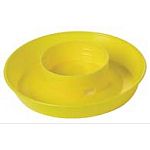 The Screw on Jar Base is designed to cover the plastic nesting jar. Base fits the transparent polyethylene one quart jar, number 690. Keeps contents in jar. For use with poultry.