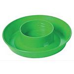 The Screw on Jar Base is designed to cover the plastic nesting jar. Base fits the transparent polyethylene one quart jar, number 690. Keeps contents in jar. For use with poultry.