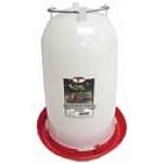 This 3 gallon waterer is made of durable impact-resistant polyethylene. Built-in handle for easy portability and easy to clean.