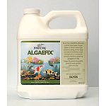 PondCare AlgaeFix is an easy to use water conditioner that effectively controls green water algae blooms, string or hair algae, and blanketweed. Safe for use in ponds and fountains containing live plants and fish. Offered in a variety of sizes.