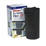 Whisper In-Tank Filters are designed to run quietly inside of your aquarium tank. Easily mounts to the side of the tank and allows the tank to be placed up against the wall. Filters can run in only two inches of water.