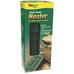 Aquatic Reptile Heater is constructed for aquatic reptile viquariums. Made to be compact, this submersible heater runs on 100 watts and has a protective cover. The cover is designed to protect your pet from being injured.