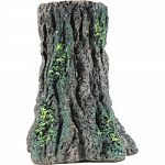 Has a natural tree stump appearance under white light Under the glofish blue light, the moss fluoresces for a spectacular illuminating effect