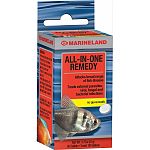 All-in-one remedy is a unique broad-spectrum, non-antibioticagent that takes the guesswork out of fighting fish infections Each pre-measured dose treats infections and ailments such as: ick, bacterial and gill disease, and mouth hand fin rot Also effectiv