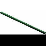 Steel stakes that support plants and are rustproof and weatherproof Green in color to blend in with natural foliage Pointed and ribbed for universal garden use