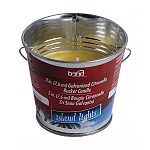 Create a warm glow in your backyard. Galvanized metal bucket with handle. Repels mosquitoes and other flying insects. For outdoor use.