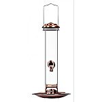 Easy to fill and clean. Easy to hang. No assembly required.  Delicate, interesting and built to withstand the elements - this bird feeder will attract a variety of feathered friends.