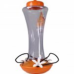 Plastic bird feeder that attracts all kinds of orioles Decorative, 3 beautiful flower feeding ports Easy to fill and clean