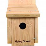 Built with naturally durable bamboo, resistant to weather, squirrels and insects Easy clean-out access 1 hole size keeps out larger birds Environmentally friendly and an ultimate renewable resource