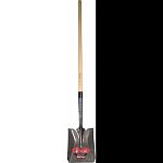 Durable shovel has a 9 socket with steel collar to withstand a lifetime of digging and moving dirt Step plate on each side of handle for harder soil White ash handle gives optimum ratio of resistance and flexibility Shovel head is clear-coated, tumble fi