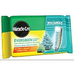Miracle Gro Evergreen Fertilizer Spikes promotes deep green foliage and strong root growth! Conveniently delivers slow-release fertilization for lush, spectacular evergreens. Gives younger trees a healthy start.