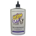 Urine-off actually removes urine, not just a temporary mask. Thoroughly saturate soiled areas. Urine can spread 4 times the surface area into the pad and sub-floor.