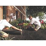 Blocks weeds around plants; unlike plastic, lets moisture, nutrients and air pass through; and is guaranteed to last for 20 years with proper installation and maintenance.