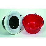 Rotation molded of Dupont polyethylene to withstand the rigors of everyday use in all climates and conditions. Large measures 22 diameter X 10 deep; 30 Quart Capacity   (feeder lip sold separately) P