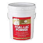 A nutritionally complete powder that is reconstituted with water for feeding orphaned or early weaned foals.