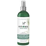 Unique, leave-in blend with vitamin B5 and skin conditioners moisturize dry, sensitive skin. Detangles and add luster to brittle coats. Will not affect topical flea control.