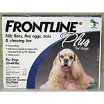 Frontline Plus provides your dog with the most complete spot-on flea and tick protection available. In addition to killing 98-100% of adult fleas on your dog within 24 hours, Frontline Plus contains ingredients that kills flea eggs. 3 month supply