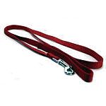 5/8 inch wide (strong) nylon dog lead with swivel snap. Made from premium quality nylon. One end has a stitched hand loop and the opposite end has an extra-heavy snap for added strength. Multiple lengths and colors.