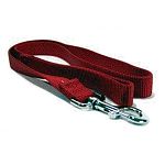 Single Thick 2 and 4 feet dog leashes in a multitude of colors. For walking your dog close to you. Made from premium quality nylon. One end has a stitched hand loop and the opposite end has an extra-heavy snap for added strength.
