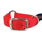 Hamilton quality Sporting Collar for safety and visibility outdoors. Available in orange. 1 double thick with a center ring.