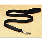 This double thick traffic lead is made from only the highest quality durable nylon webbing, thread, and hardware. The hand selected materials are stitched and box stitched ensuring a long, dependable life. Clasp is hardy and strong. Stitched ha