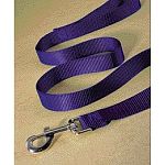 Hot Purple Nylon dog leash in multiple lengths and thicknesses. Swivel snap is Hamilton-strong. Matching collar available. Walk your dog in style this year with a Hamilton Nylon dog lead in Hot Purple.