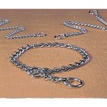Superior quality choke chains that are perfect for obedience training . Super strong welded steel links, chrome plated to guarantee against tarnish, rust or corrosion.