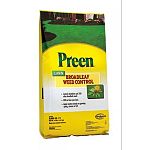 Preen Lawn Broadleaf Weed Control controls a wide range of lawn weeds including dandelion, chickweed, knotweed, plantain, henbit, spurge and 200 others commonly found in home lawns and can be applied anytime weeds are growing.