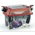 Complete Cricket Care Kit - Just Add Crickets!! House crickets for a week or longer, dark texture cylinders provide the ideal place for crickets to hide. Use as cricket carrier/habitat. Available in small and large.