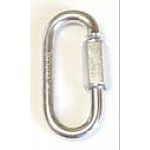 Zinc plated steel quick link (model 508) in multiple thickness. Manufactured to exacting standards from machine formed steel wire or drop forged steel tumbled smooth and plated to protect against rust.